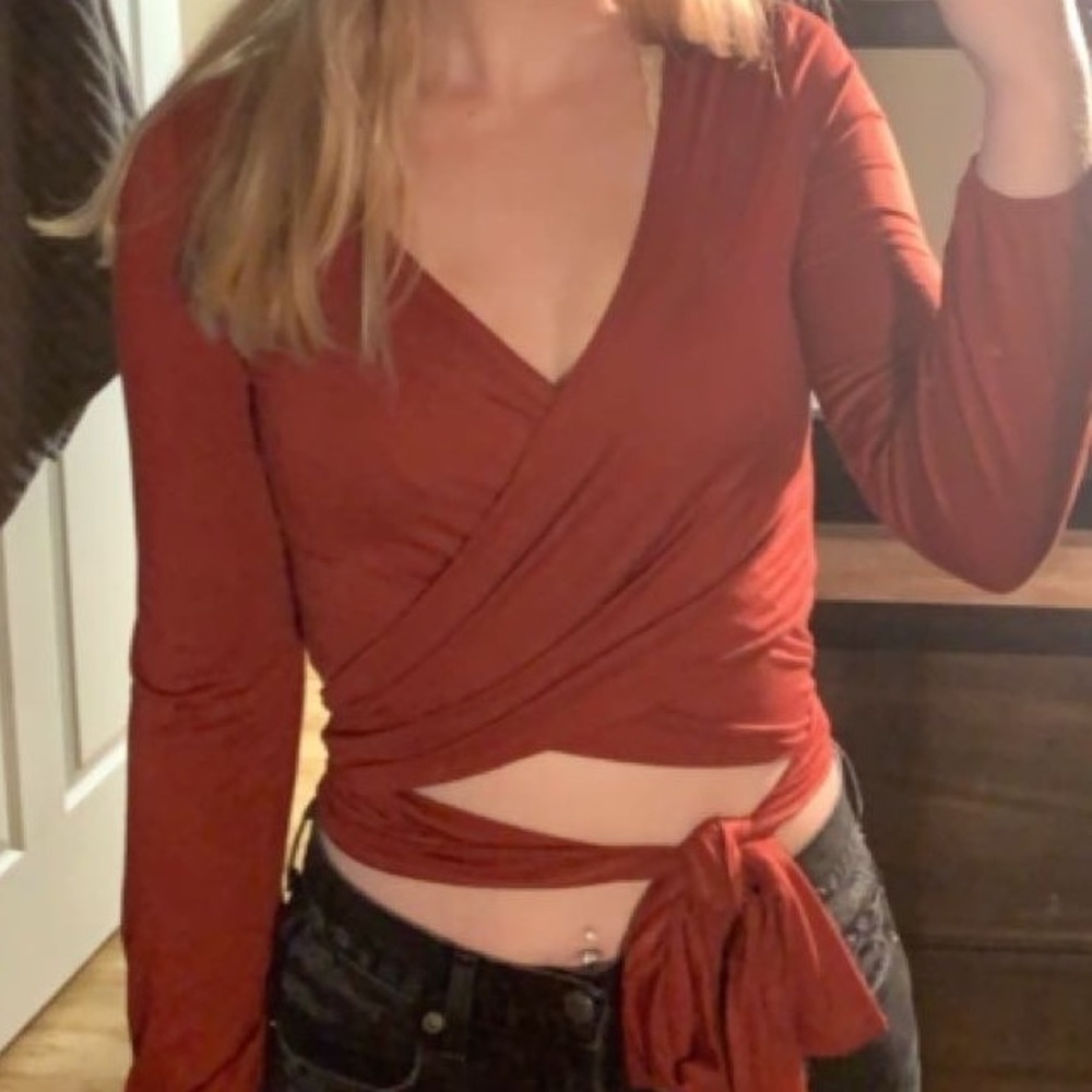 Long Sleeve Wrap Shirt